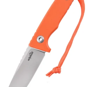 Direktkauf Schnitzel Outdoormesser TRI orange rostfreier 14C28N-Stahl Inkl. Scheide aus Kydex mit Dangler-Trageystem
